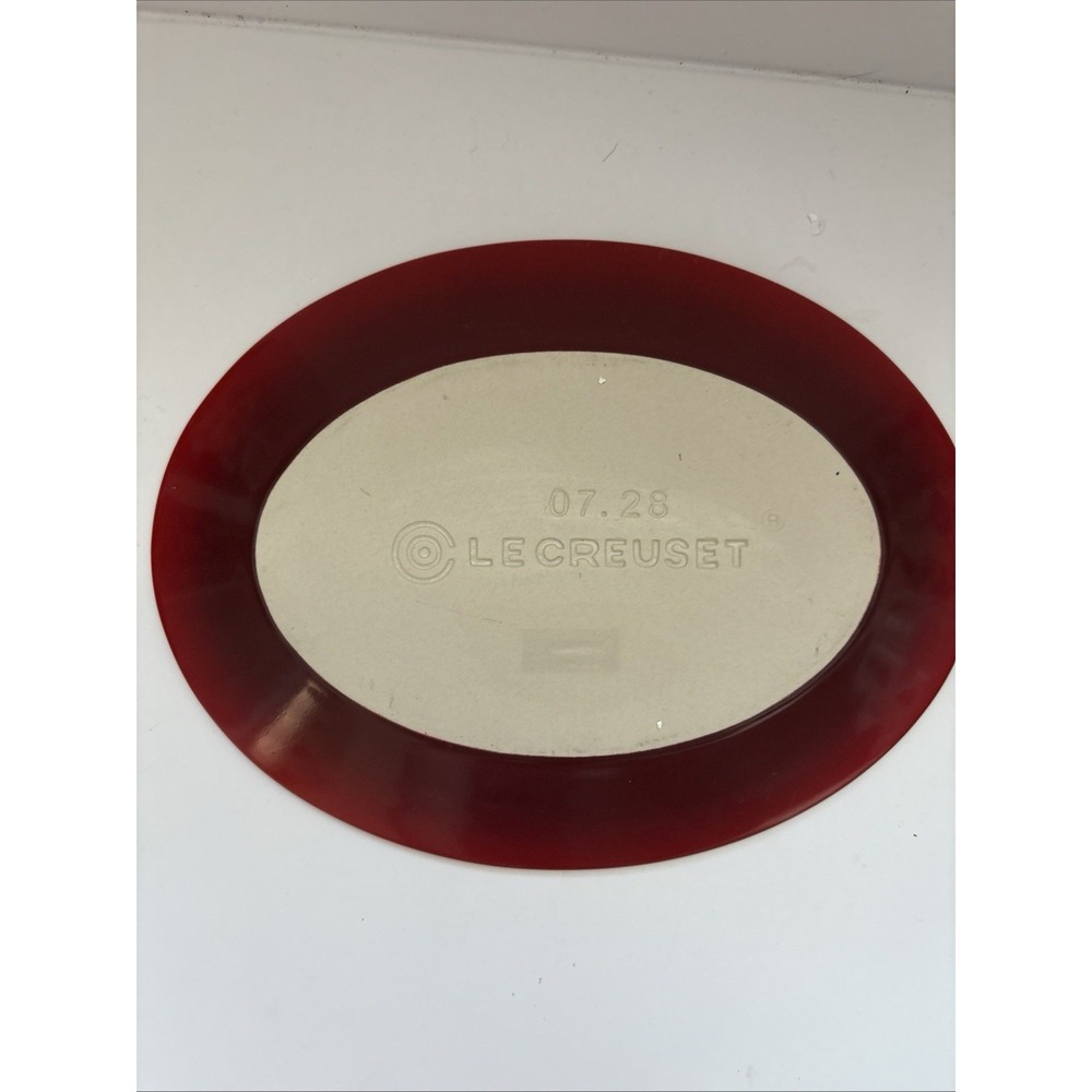 Le Creuset Red Stoneware Gravy Boat With Matching Underplate 07.28 - Picture 2 of 8